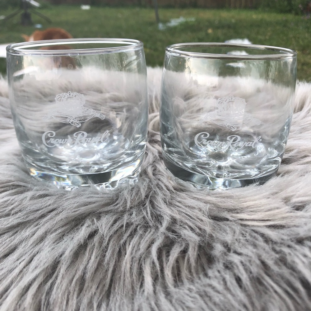 Crown Royal Canadian Whiskey Etched Tumbler Set